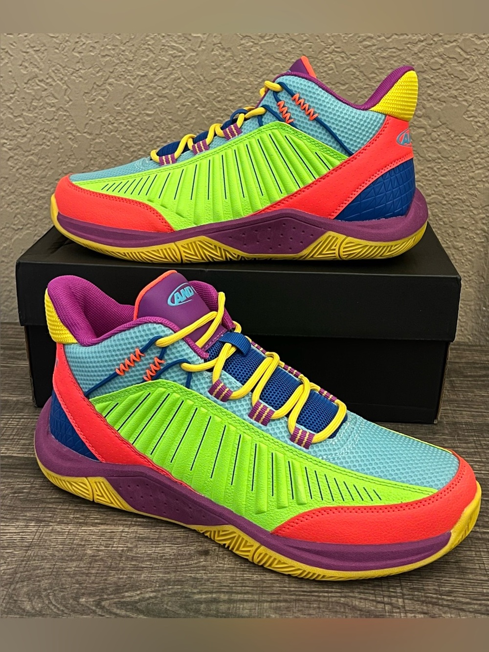 AND 1 Explosive T Multicolored Shoes Men’s Size-9.5